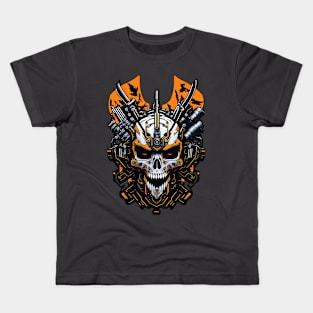 Mecha Skull S02 D73 Kids T-Shirt